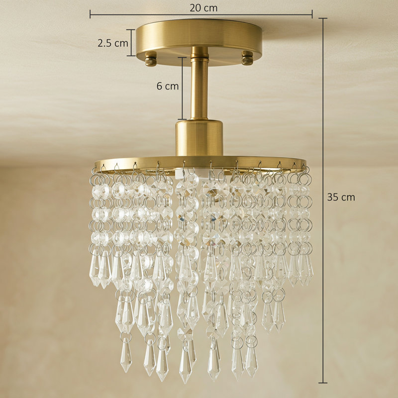 Ceiling Light, Silver Tone