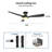 Ekam 52'' Ceiling Fan with LED Lights