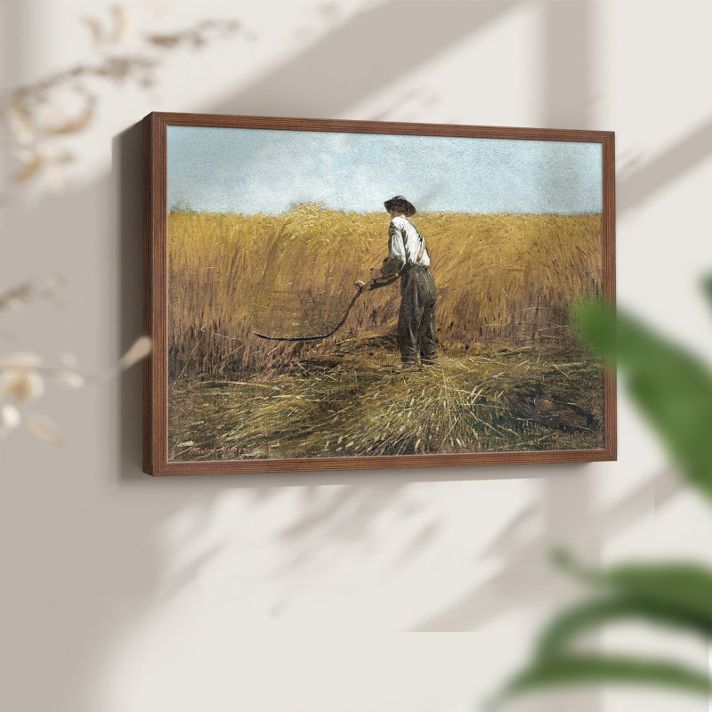Paysages rétro-DCCLV-reproduction encadrée, H 22 po x l 28 po, Noyer