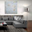  «Abstract In Blue 2» par Jodi Major, art mural en verre acrylique, 36 po x 36 po-1184323406