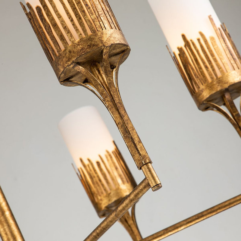 Sawgrass 6 - Light Unique Classic Chandelier, Matte Black