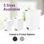Superio 2-Pack 6.5L Slim Step & Push Trash Can - Dual Opening, Smooth Matte Finish, Durable Plastic (9.5"x7"x11.5") - Grey-123539241