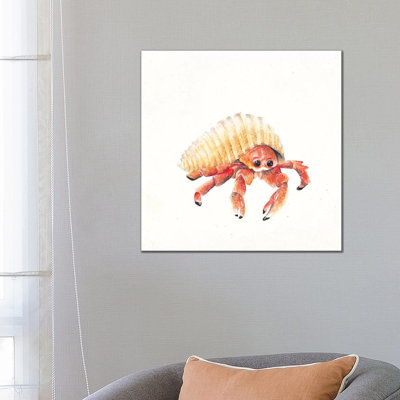 Hermit Crab 1 Piece Wrapped Canvas Painting
