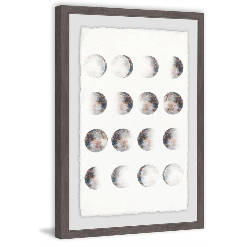 Phases Of The Moon II - Single Picture Frame Painting, 46cm H x 30cm W