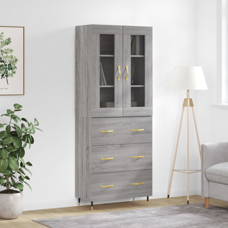 Auda 69.5cm Sideboard, Grey Sonoma