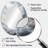 Clouds Whispering Clouds II - Gray Oval Wall Mirror Decor-862413295