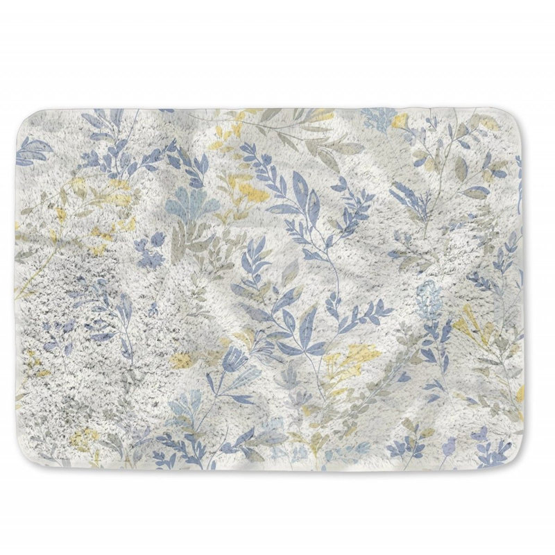 Chuy Microfiber / Microsuede Non-Slip Bath Mat, 17" W x 24" L