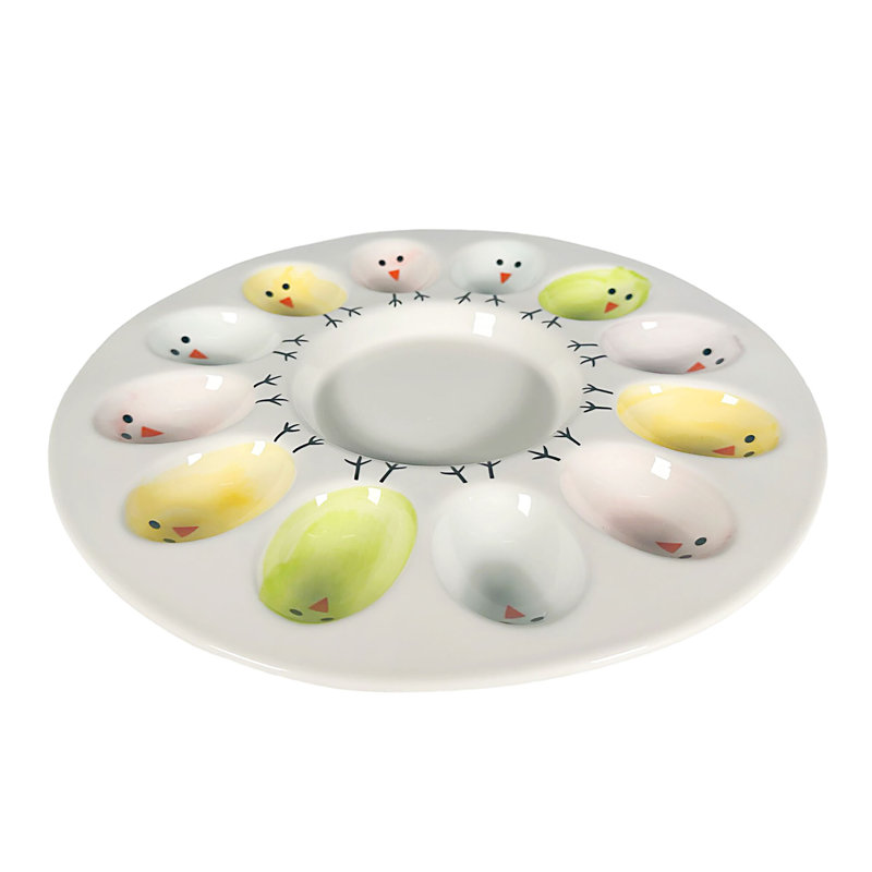 Ceramic Plate For Eggs