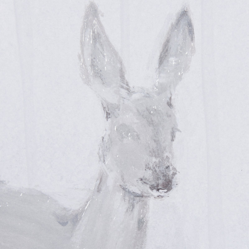 «A Winter Day in Forest», reproduction d'art encadrée à la main mat sous verre, Une journée d'hiver en forêt I