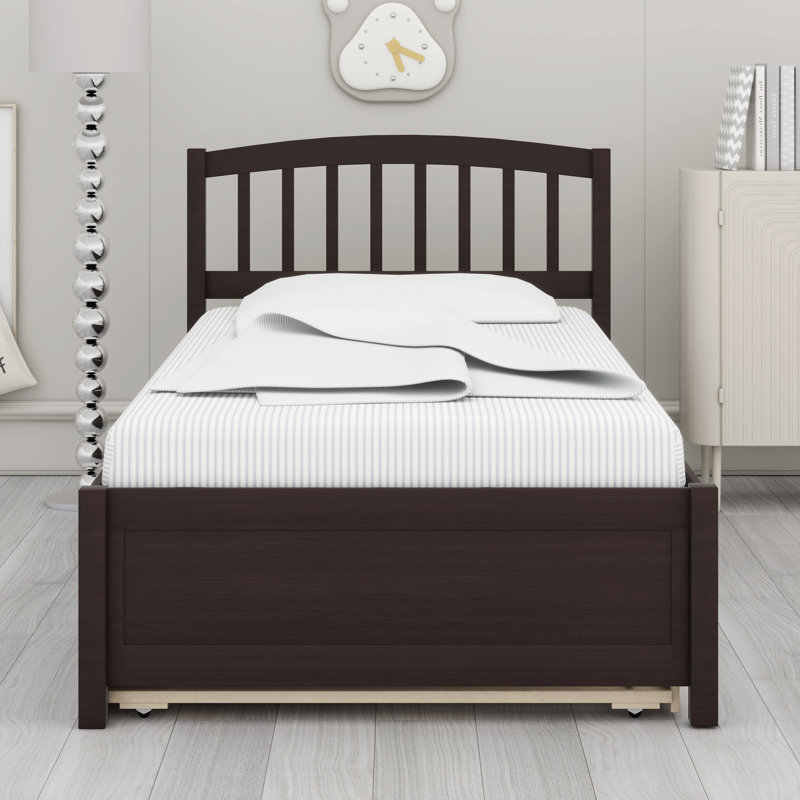 Platform Bed With Trundle, Espresso