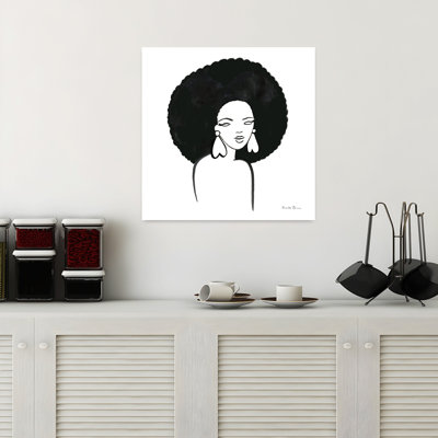 Art contemporain avec une femme africaine
