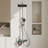 4-In-1 Shower System With LED Temperature Display And Ceramic Valve