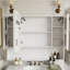 LED bathroom medicine cabinet, single-colour warm light