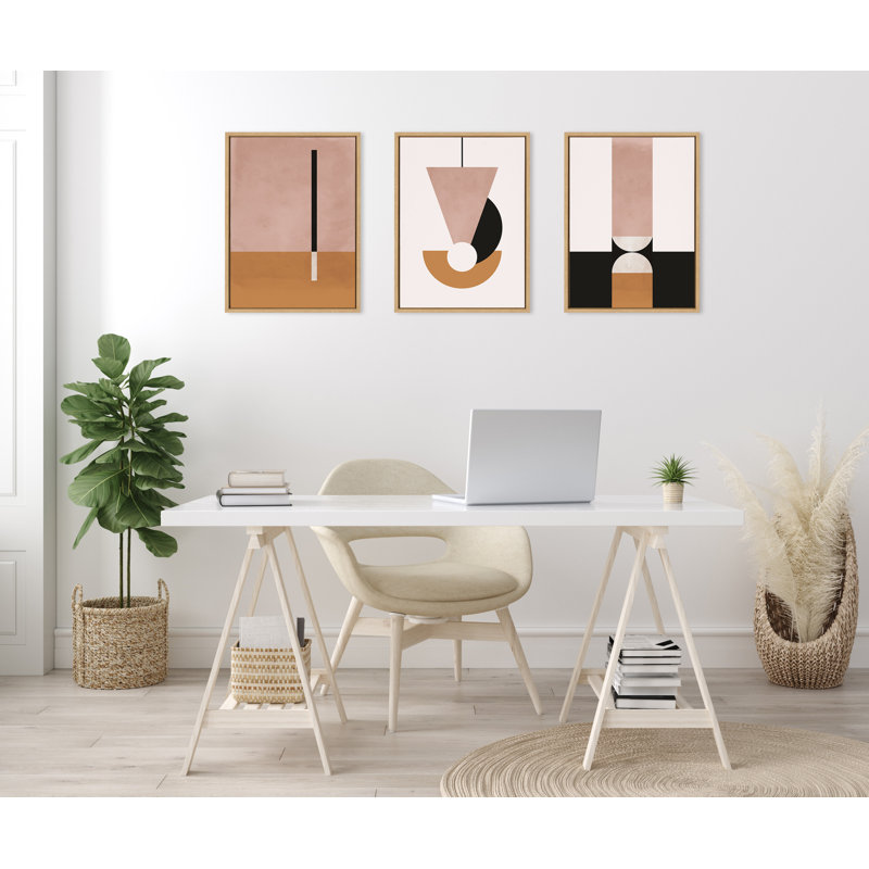 «Venice 1, 2 and 3» par Alexander Ginzburg, ensemble d'art mural sur toile encadrée