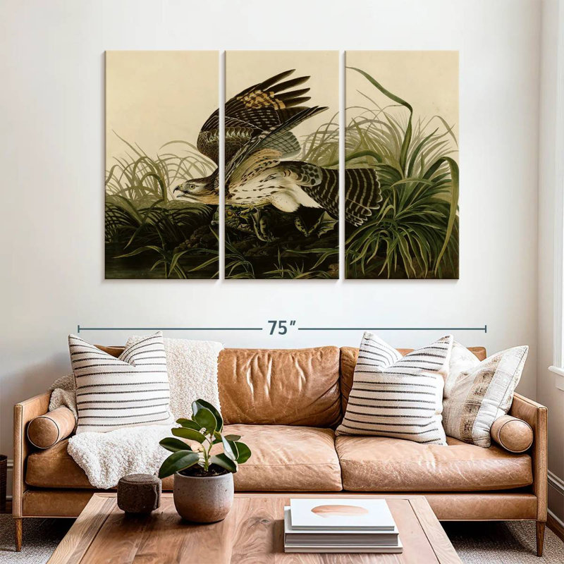 Brampt Winter Hawk, 42" H x 65" W