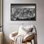 "Manhattan en art mural monochrome"