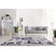 Tapis mauve à motif géométrique Balderston-646599878