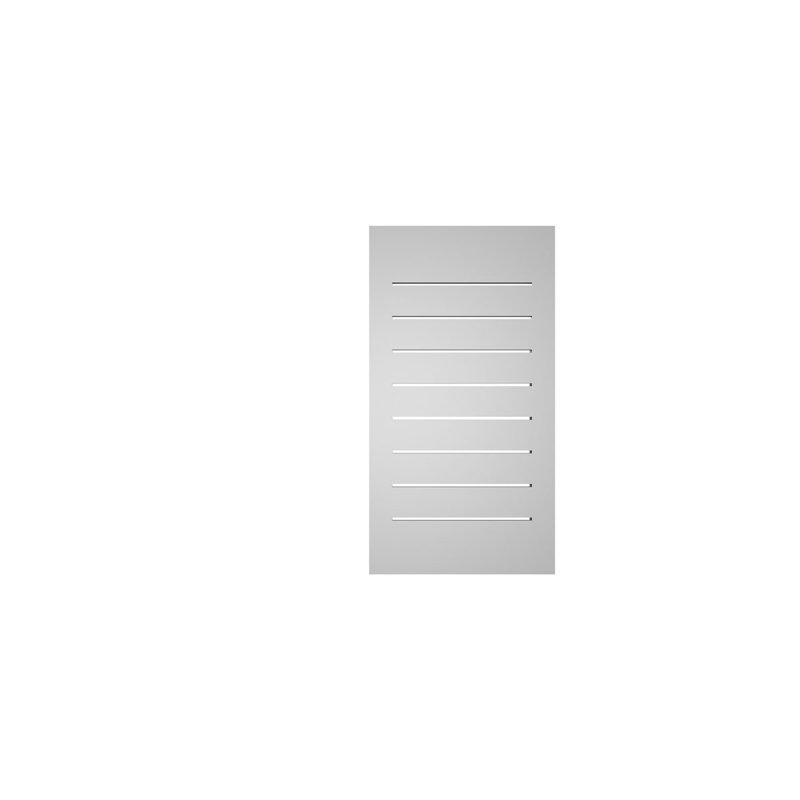 Évent à pignon fonctionnel en uréthane rectangulaire à fixation en surface, brun clair apprêté, H 30 po x l 16 po x P 1,5 po