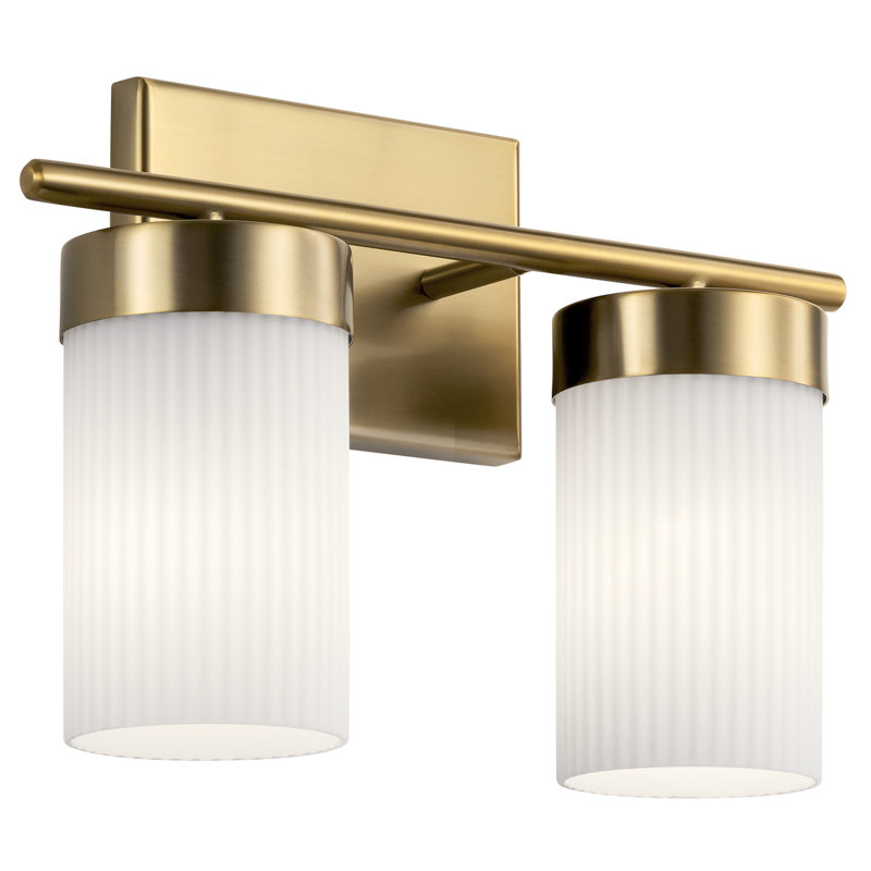 Ciona 2 - Light Vanity Light, Brushed Natural Brass