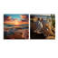 Naranjo - Ensemble de 2 verres muraux en acrylique Coastal Beach-103922993