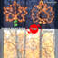 Automne, feuilles de dinde à feuilles de l'Action de grâce, ensemble de 2, décorations de l'Action de grâce, télécommande à 8 modes d'éclairage à DEL orange pour la décoration de la fenêtre du salon de la chambre à coucher (fonction minuterie