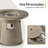 Outdoor Concrete Propane Fire Pit Table
