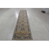 Transitional One-of-a-Kind Runner 2'6" X 11'11" Hand Knotted Area Rug
