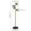 Lampe sur pied Sylvan à 4 lumières avec globe en verre doré