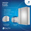 610mm W 661mm H Frameless Medicine Cabinet Mirror 5 Adjustable