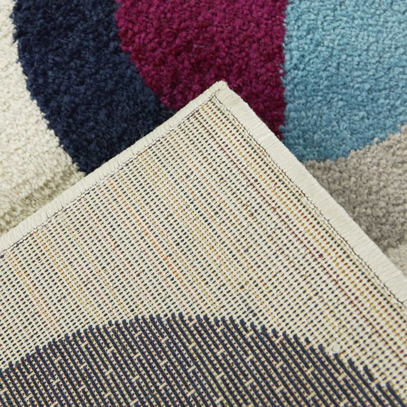 Jivraj Geometric Indoor Rug, Rectangle 5'3" x 7'