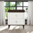 Dzianis 2-Drawer Nightstand in White and Walnut