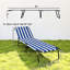Chaise longue de bronzage pliante pour l'extérieur