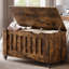 Wood Storage Bench