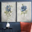 Blue Linen Peony - ensemble de 2 reproductions d'art-258934886-258934881-258934893