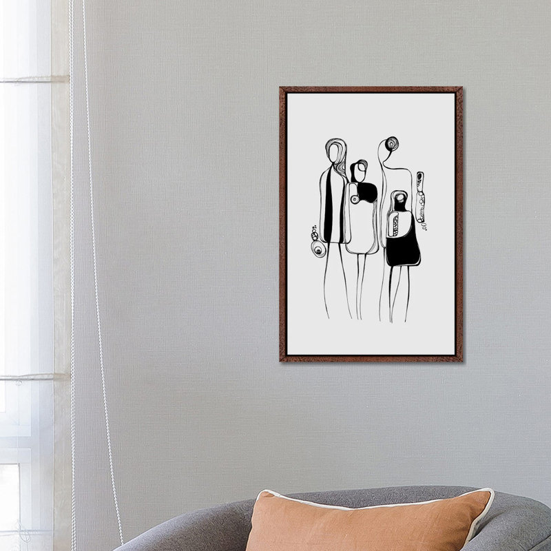Pod People V 1 Piece Wall Art on Canvas, 66.04 cm H x 45.72 cm W, Classic Wood Framed