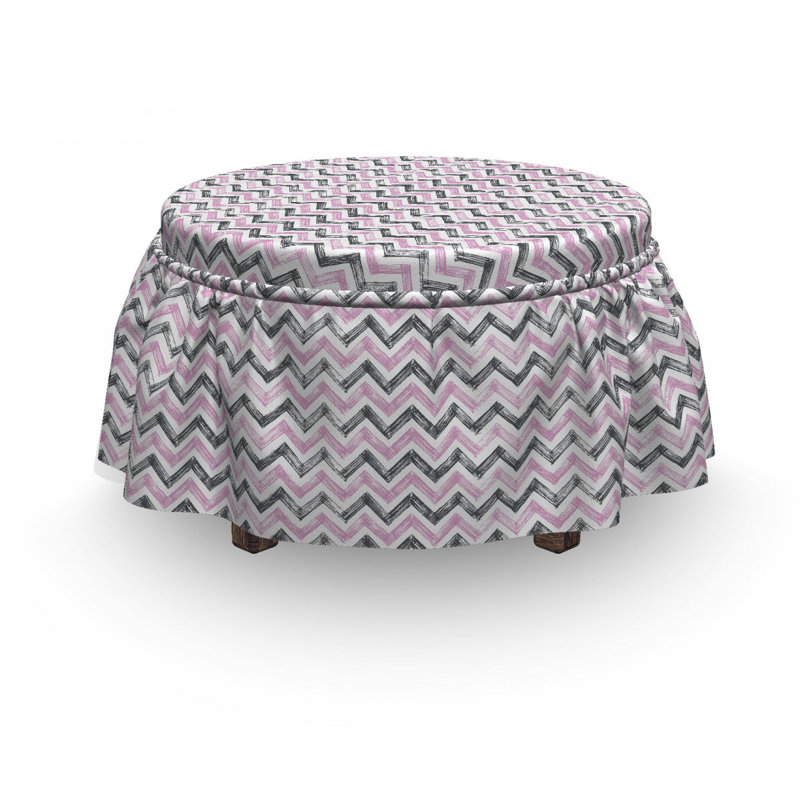Housse pour à chevrons en zigzag repose-pieds