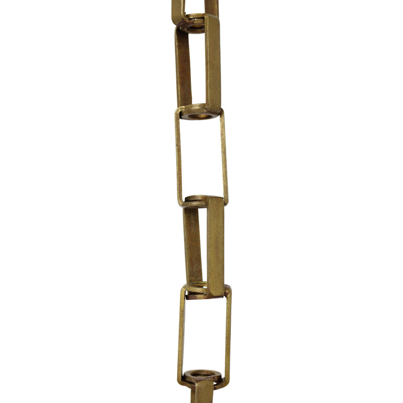 Chaîne à maillons soudés, Laiton antique, 12”H x 0.79”W x 0.08”D