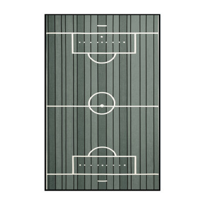 Washable Futsal Court Sports Area Rug