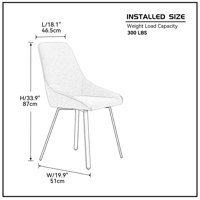 Ensemble de 4 chaises de salle à manger, chaises d'appoint rembourrées, chaise d'appoint réglable, chaise de salle à manger rembourrée, chaise de salle à manger, chaise de cuisine