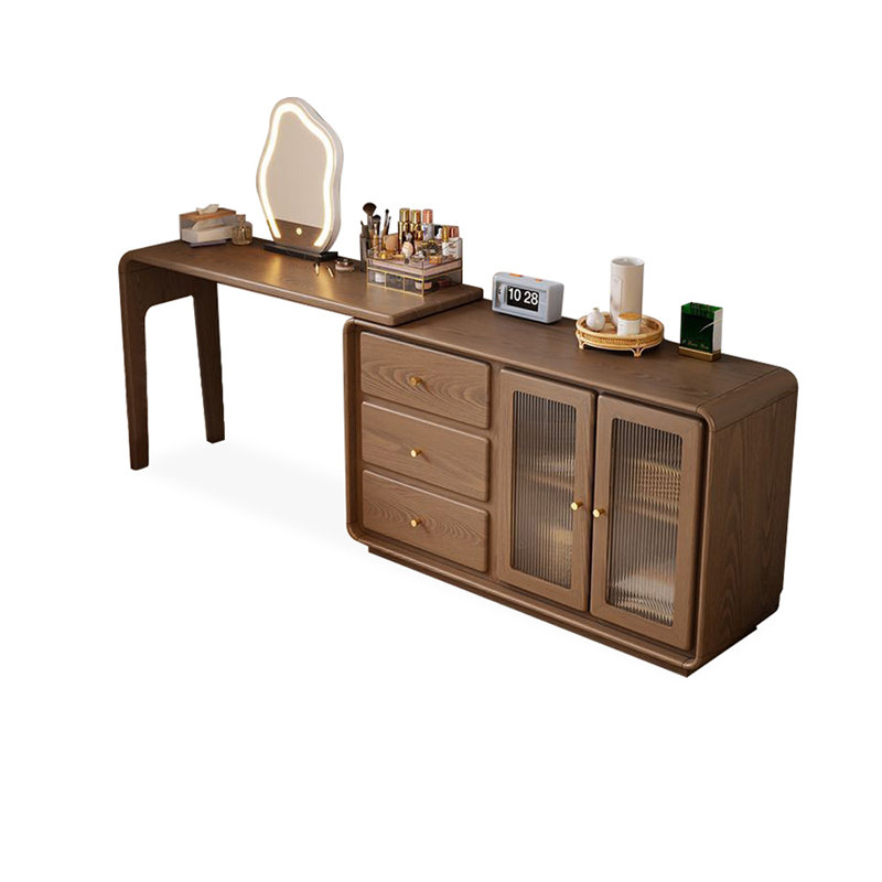 Coiffeuse avec miroir lumineux, 3 tiroirs