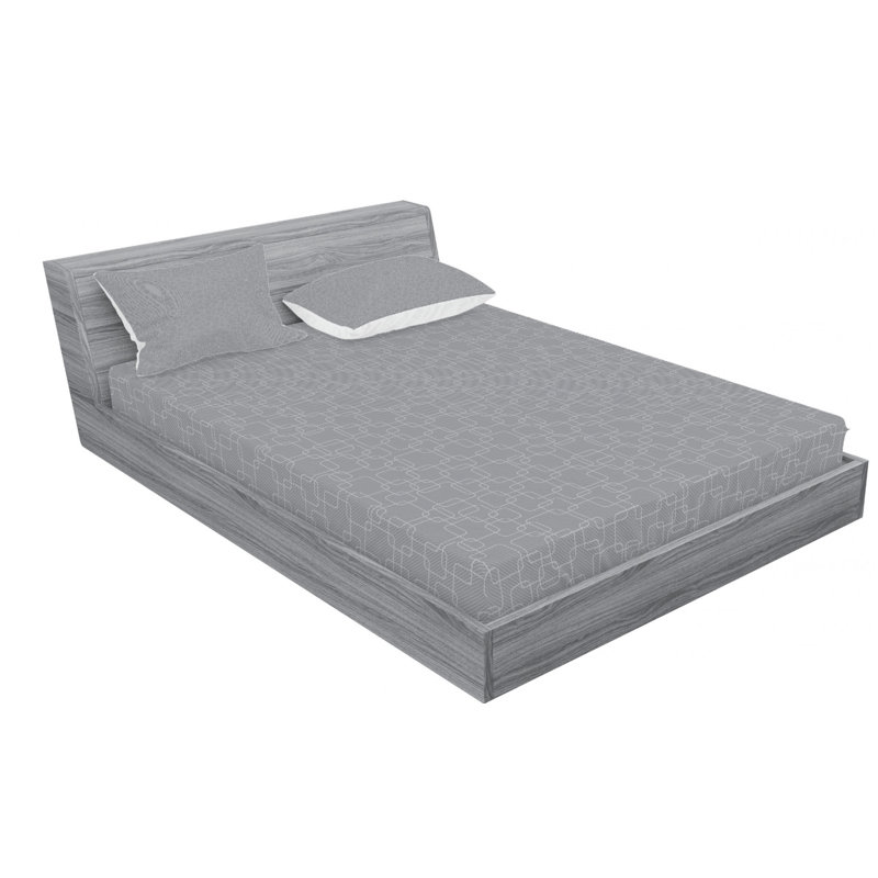 Microfiber Geometric Sheet Set, Full Sheet Set + Fitted Sheet + 2 Pillowcases