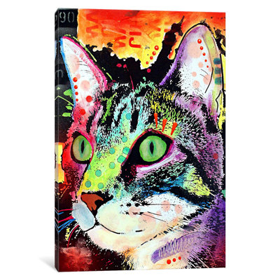 Curiosity Cat by Dean Russo - Wrapped Canvas Print