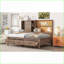 Lit de jour simple en bois de pin avec 3 tiroirs, tablettes, ports USB et amp; Panneau de liège - Couleur bois antique, aucun sommier nécessaire-1453174561