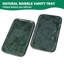 Plateau rectangulaire en marbre naturel Guein, vert indien
