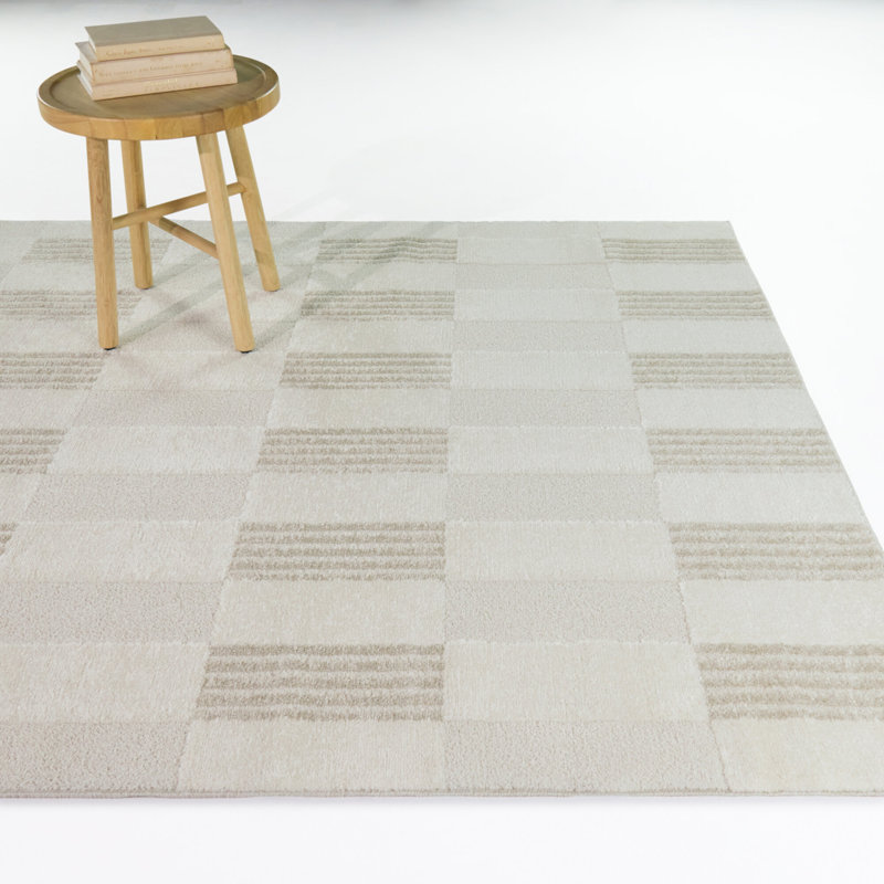 Tapis à carreaux moderne Rafal, 5 pi 3 po x 7 pi
