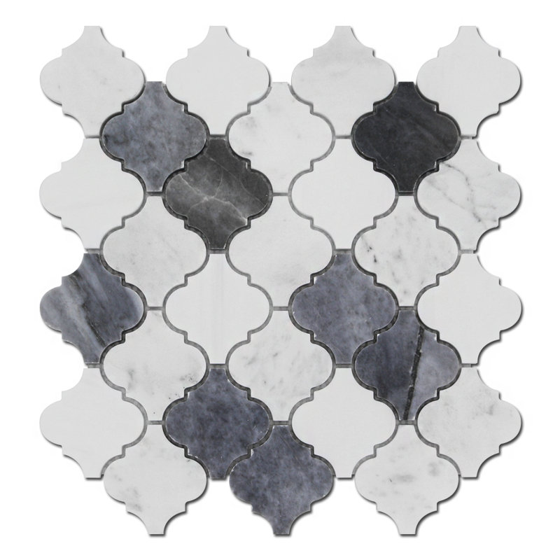 LANTERNE ARABESQUE - DOLOMITE BIANCO, BARDIGLIO ET BLANC