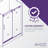 Stellar 60'' - W x 76'' H Double Added Door Frameless Shower Door with Tsunami Guard-52233382