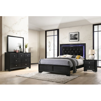 Brucknell 4-1_LED Upholstered Panel Bedroom Set -  Red Barrel StudioÂ®, D338B3FFEFCF4D449EC8BEF4F4E4B6CE