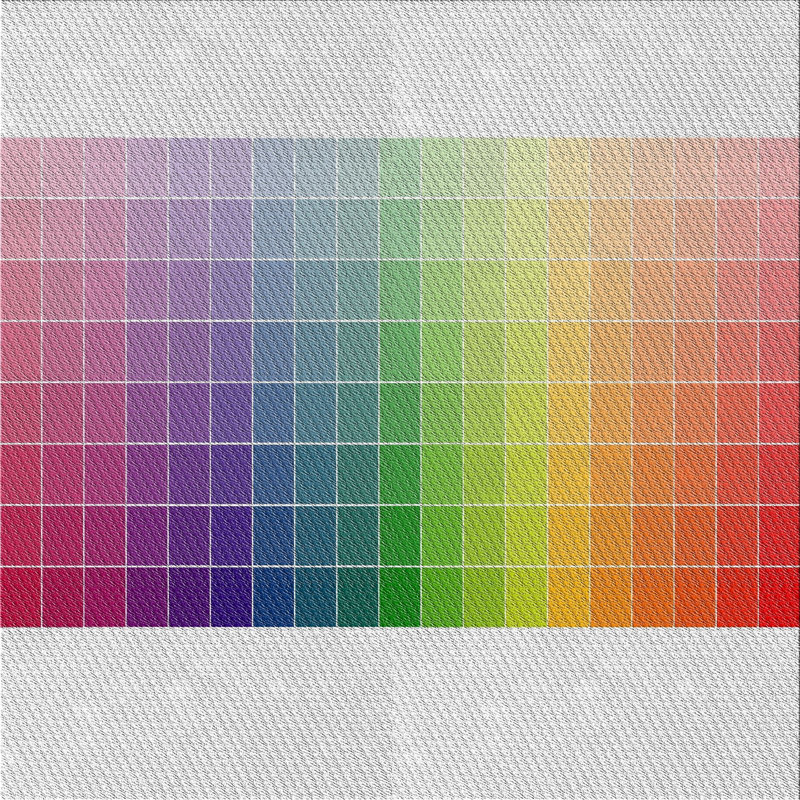 Tapis géométrique vert / rouge / violet, Carré 5 pi