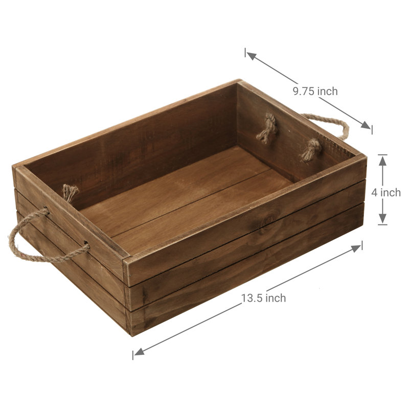 Solid Wood Decorative Bin